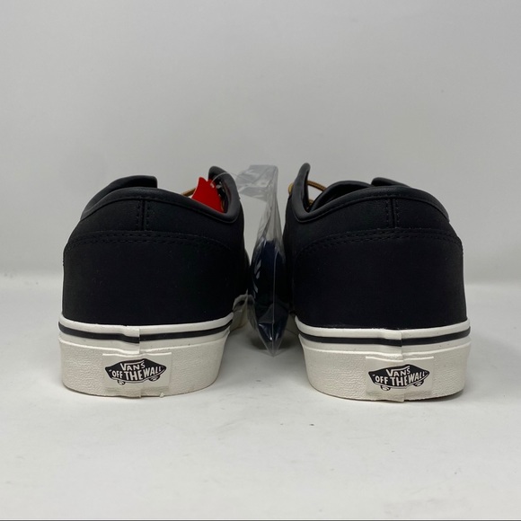 vans atwood leather black marshmallow